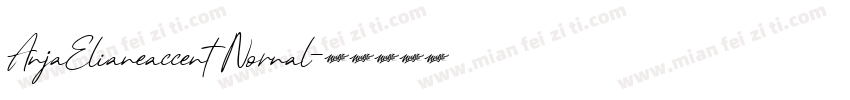 AnjaElianeaccent Nornal字体转换
